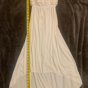 Source Unknown Strapless White Dress